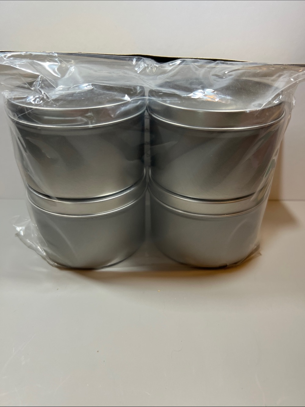 Craft Silver Round Tins - 4 Pack